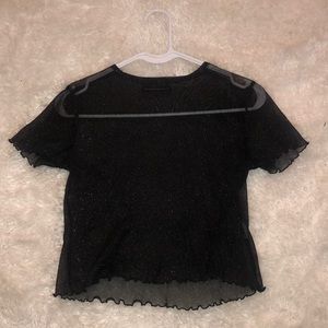 Brandy Melville sparkly see through top